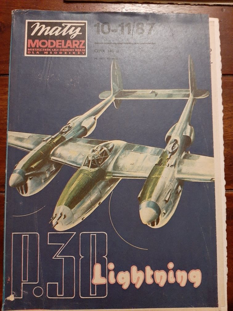 Mały modelarz 10-11/1987 P-38 Lockheed Lightning