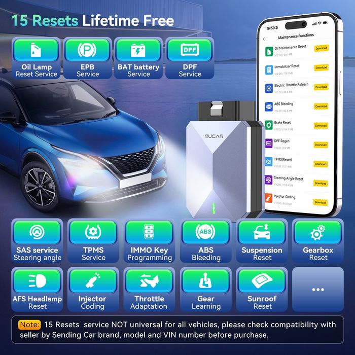 Mucar BT200 Max OBD2 Авто сканер / Диагностика / CAN FD