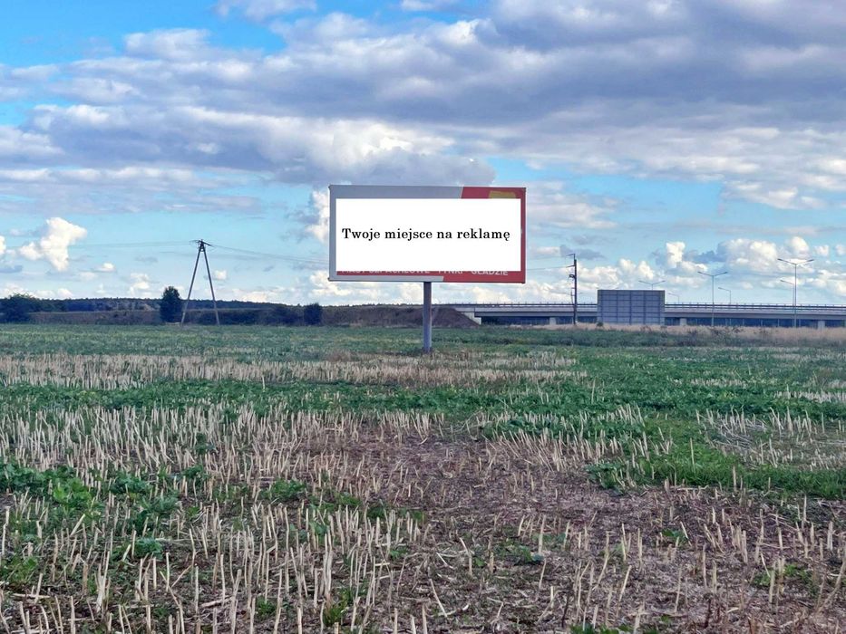 Miejsce na reklamę billboard tablica przy autostradzie A4