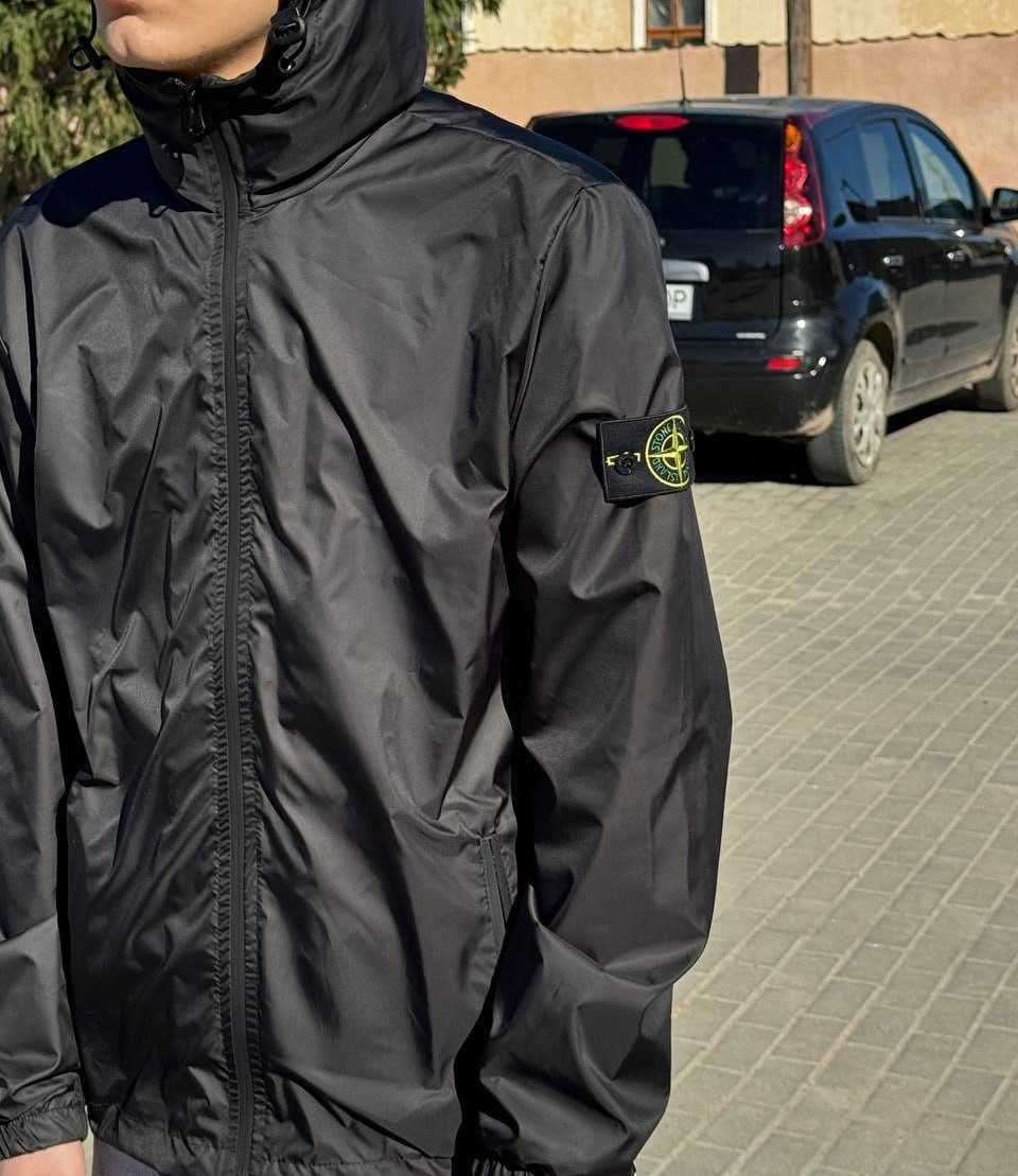 Нова чорна куртка Stone Island GoreTex (XS S M L XL)