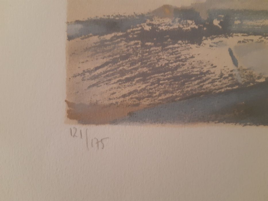 ARPAD SZENES Litografia numerada e assinada à mão
