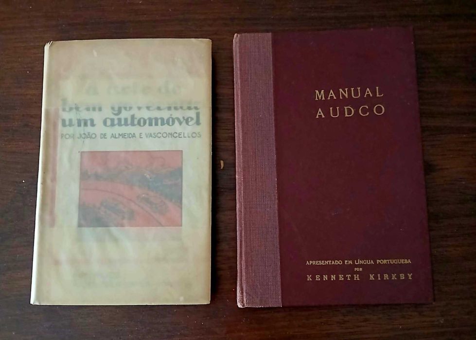 livro RARO "Manual Audco" e "A Arte de Bem Governar um Automóvel"