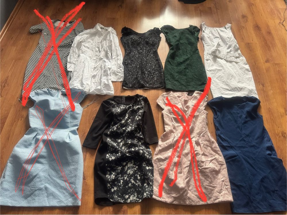 Mega paka 11 sztuk sukienki mohito reserved zara rozm s