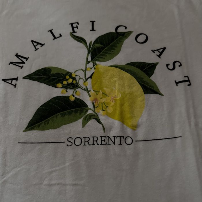 Bawełniana koszulka t-shirt z nadrukiem w cytryny XXS 2XS PRIMARK