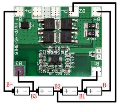 BMS контроллер LIFEPO4 20A 4S