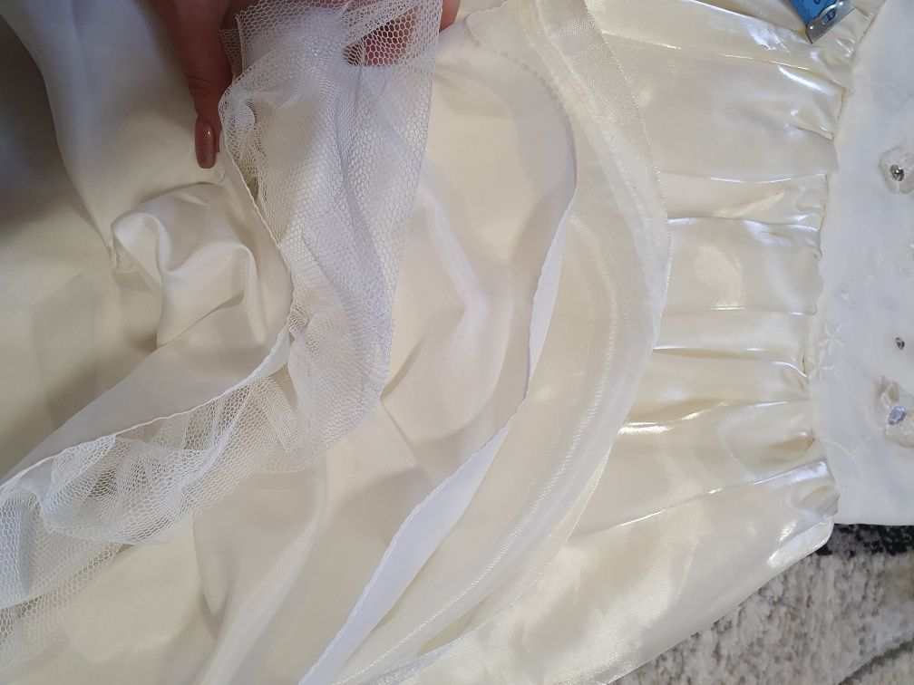 Платье белое біле нарядное снежинки плаття сніжинки 3 4 5 лет