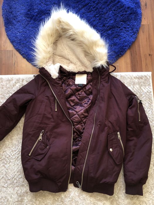 Kurtka zimowa bordowa