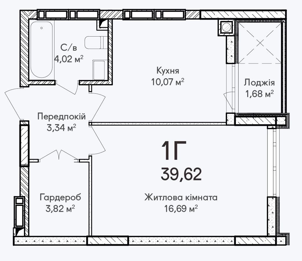 Ваш крок до успіху: Однокімнатна квартира у ЖК 'Синергія Сіті'