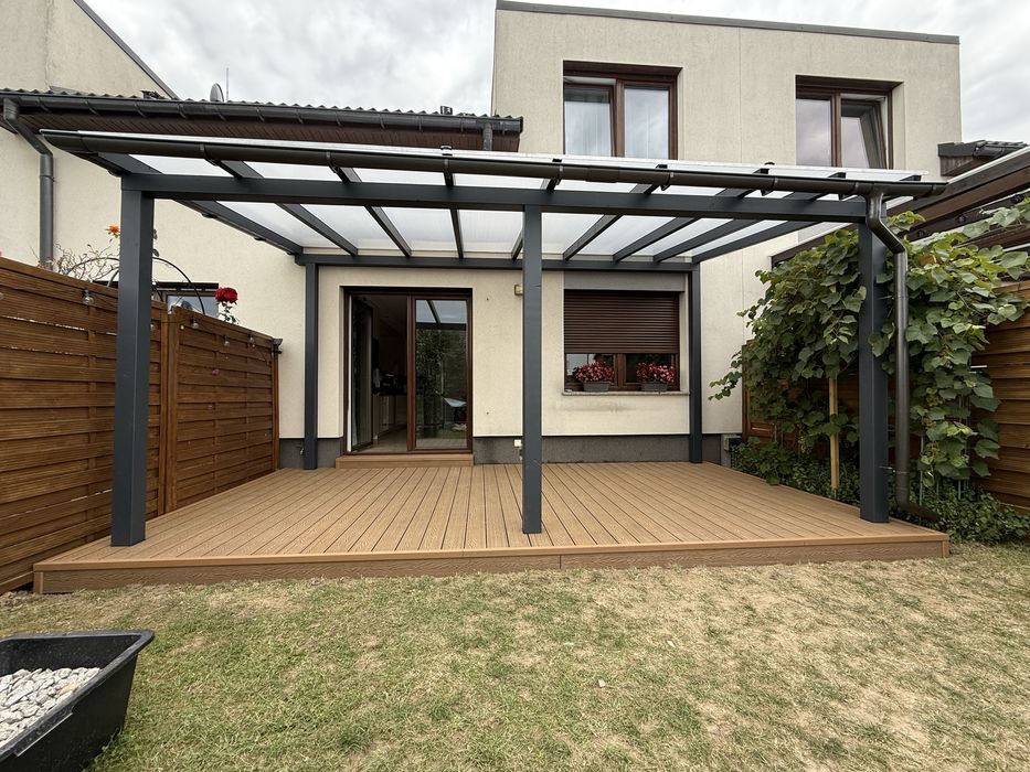 Tarasy drewno kompozyt taras drewniany kompozytowy zadaszenia pergole