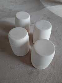 Pojemniki ceramiczne do jajek, stara ceramika, komplet 4 sztuki