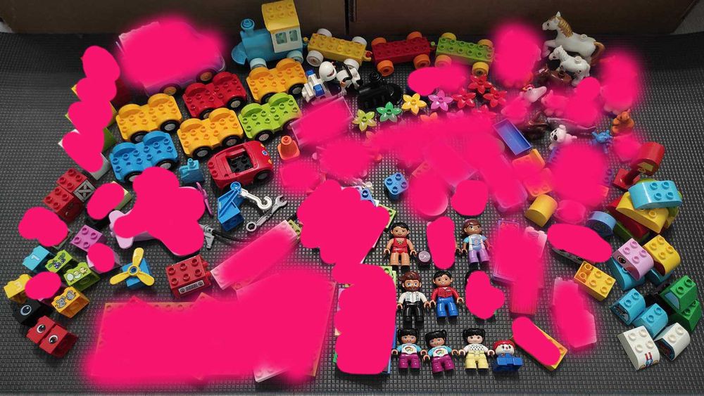 Lego Duplo лего дупло оригінал фігурки тварини звірі кубики пластини
