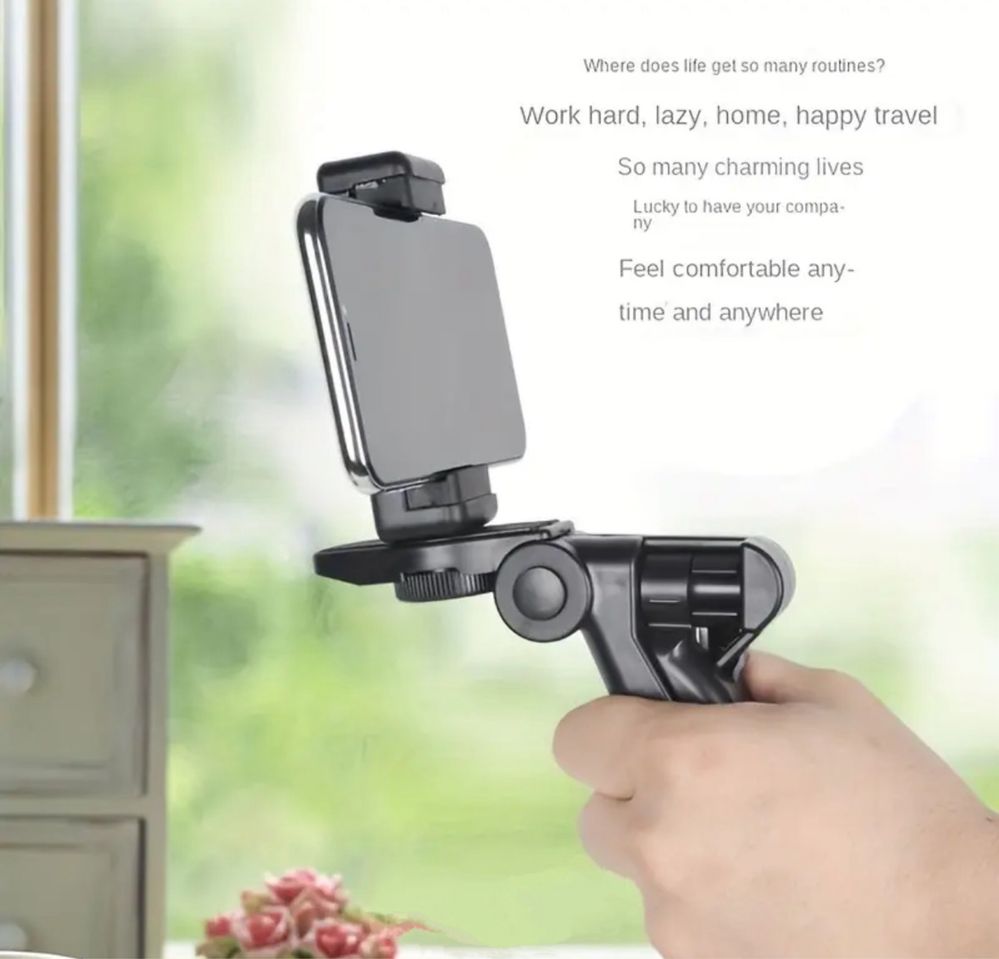 Przenośny, obrotowy o 360° statyw antydrżący do telefonów komórkowych