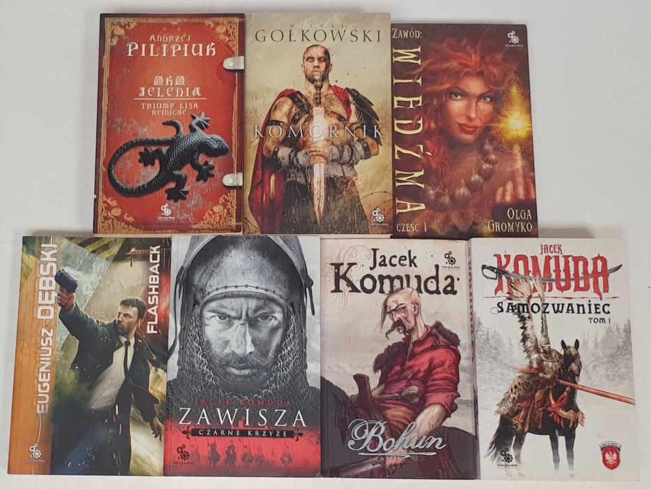 Jacek Komuda Andrzej Pilipiuk Michał Gołkowski Komornik 8x książki