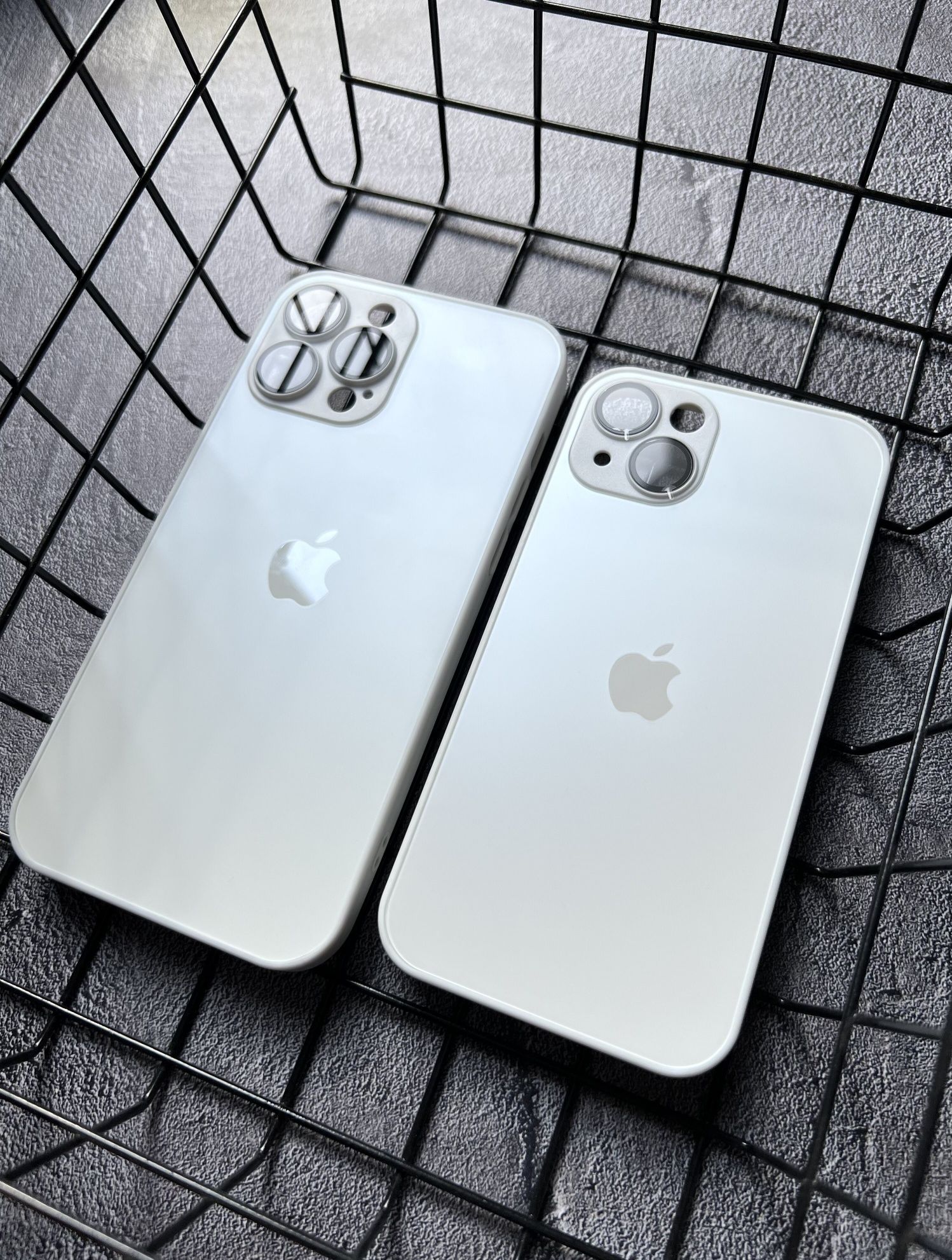 Чехол на iPhone 13 и другие, чохол для Айфон Glass case стеклянный