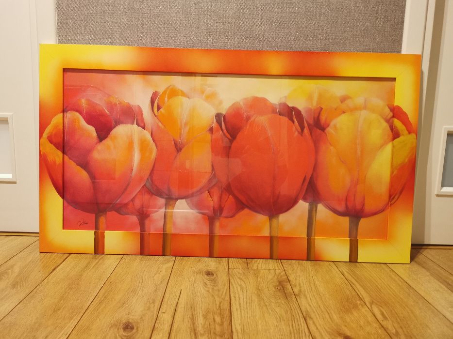 Obraz Tulipany 50x100