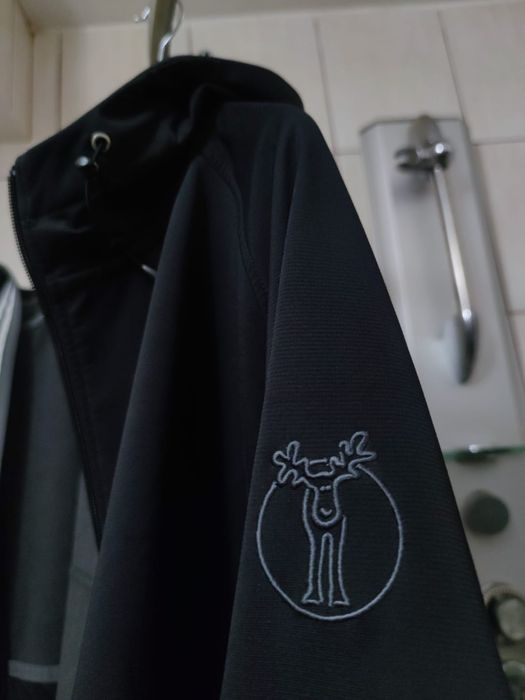 bluza polarowa XL polar outdoor szara siwa ciemna czarna Elkline polar