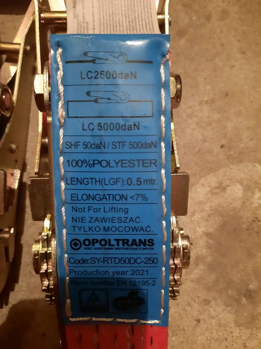 Zestaw pasów ściągających samochodowych