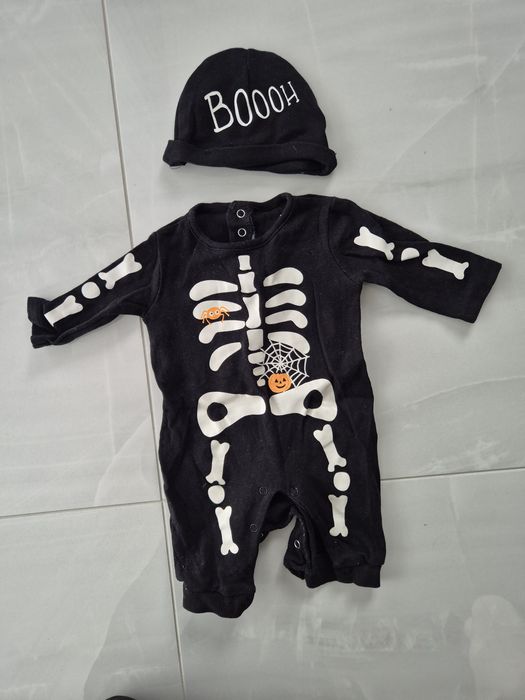 Komplet na Halloween czarny strój dla dziecka 62 hit