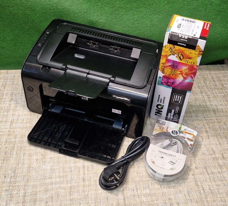 Drukarka laserowa HP P1102w - USB, WiFi - nowe kable i toner -9 006str