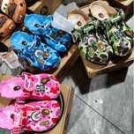 Тапки Бейп х крокс / bape x crocs