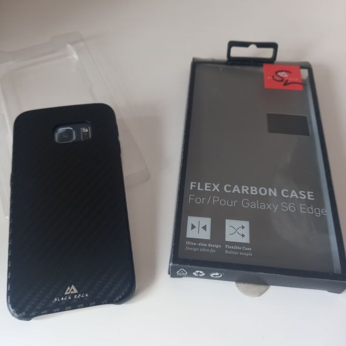 Futerał ochrona do telefonu etui plecki czarny Galaxy S6 Nowy