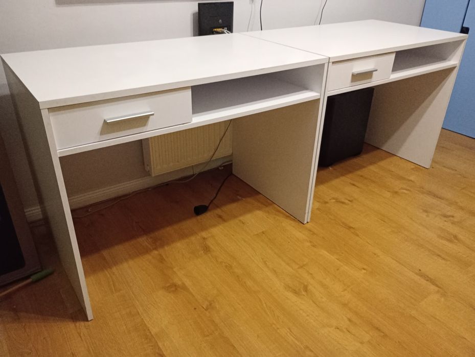 Biurka białe bliźniaki lub dla rodzeństwa cena za oba