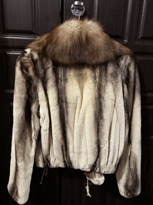 норкова шуба з соболем