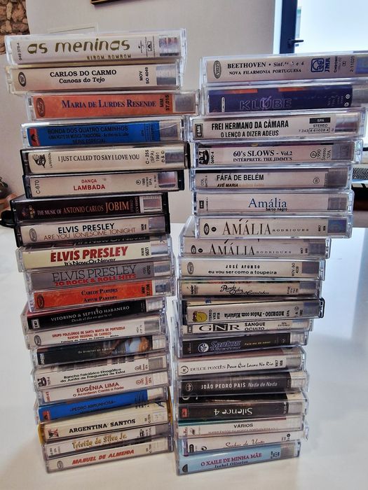 Cassetes áudio K7 de vários géneros