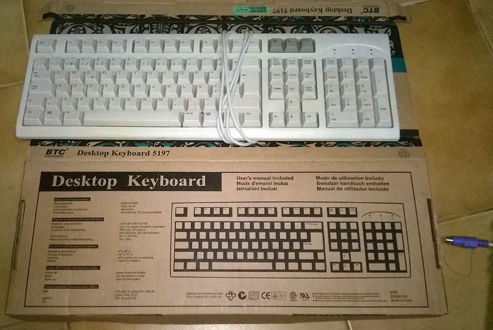 Teclado a funcionar bem