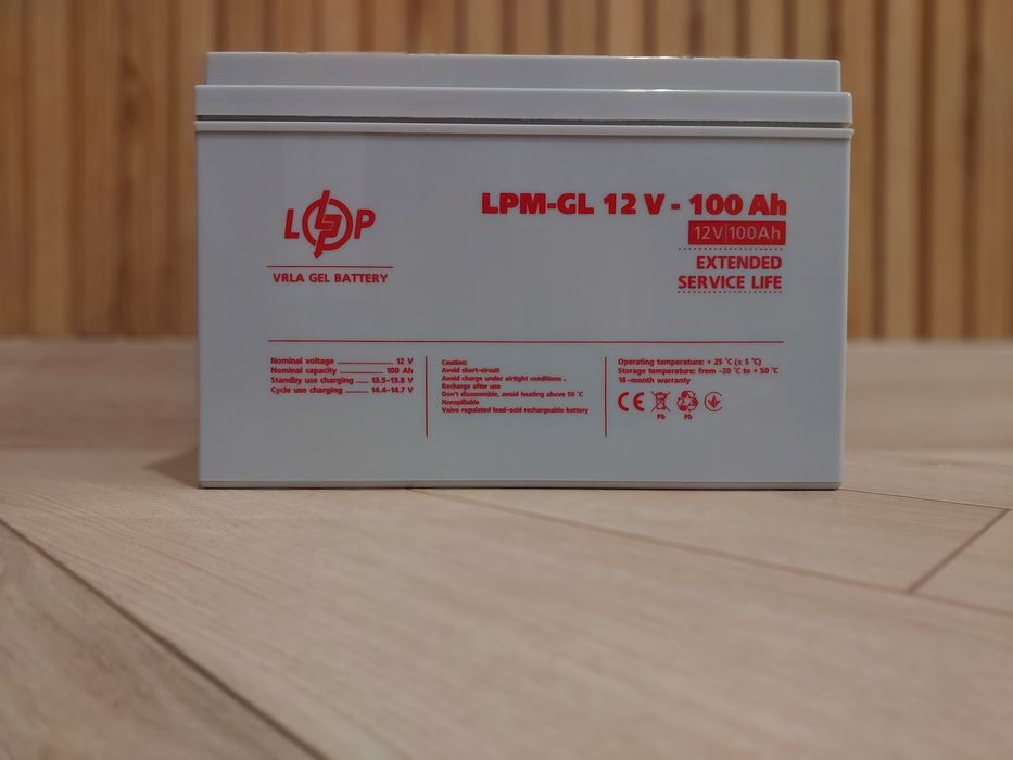 Акумулятор гелевий LPM-GL 12V - 75, 80, 100, 150Ah, 200Ah, 250Ah, 280