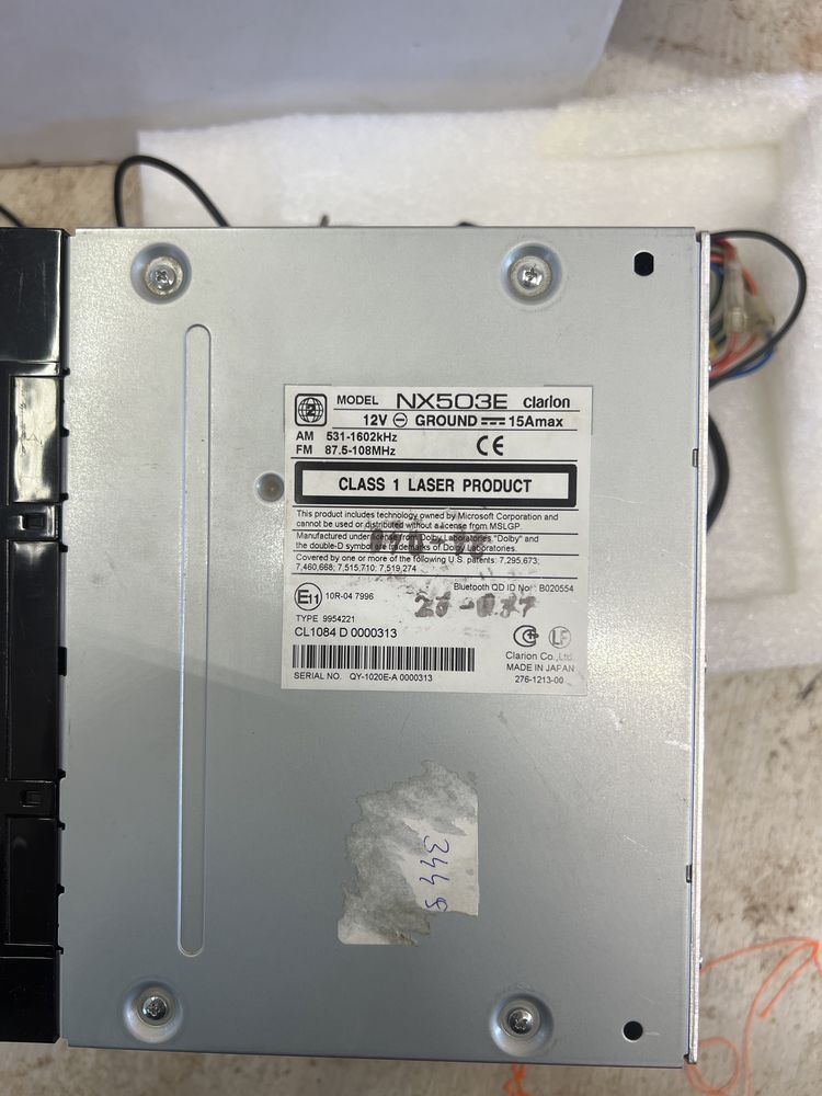 Jimny  GPS clarion NX 503