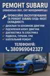 Ремонт Subaru [рівненська область,смт Володимирець]