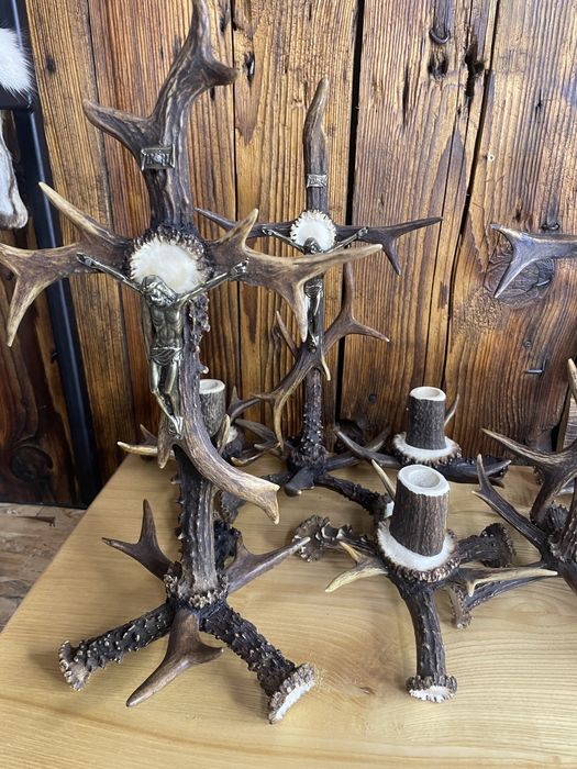 Kolędnik zestaw kolędowy z poroża poroże jeleń łoś koziołek