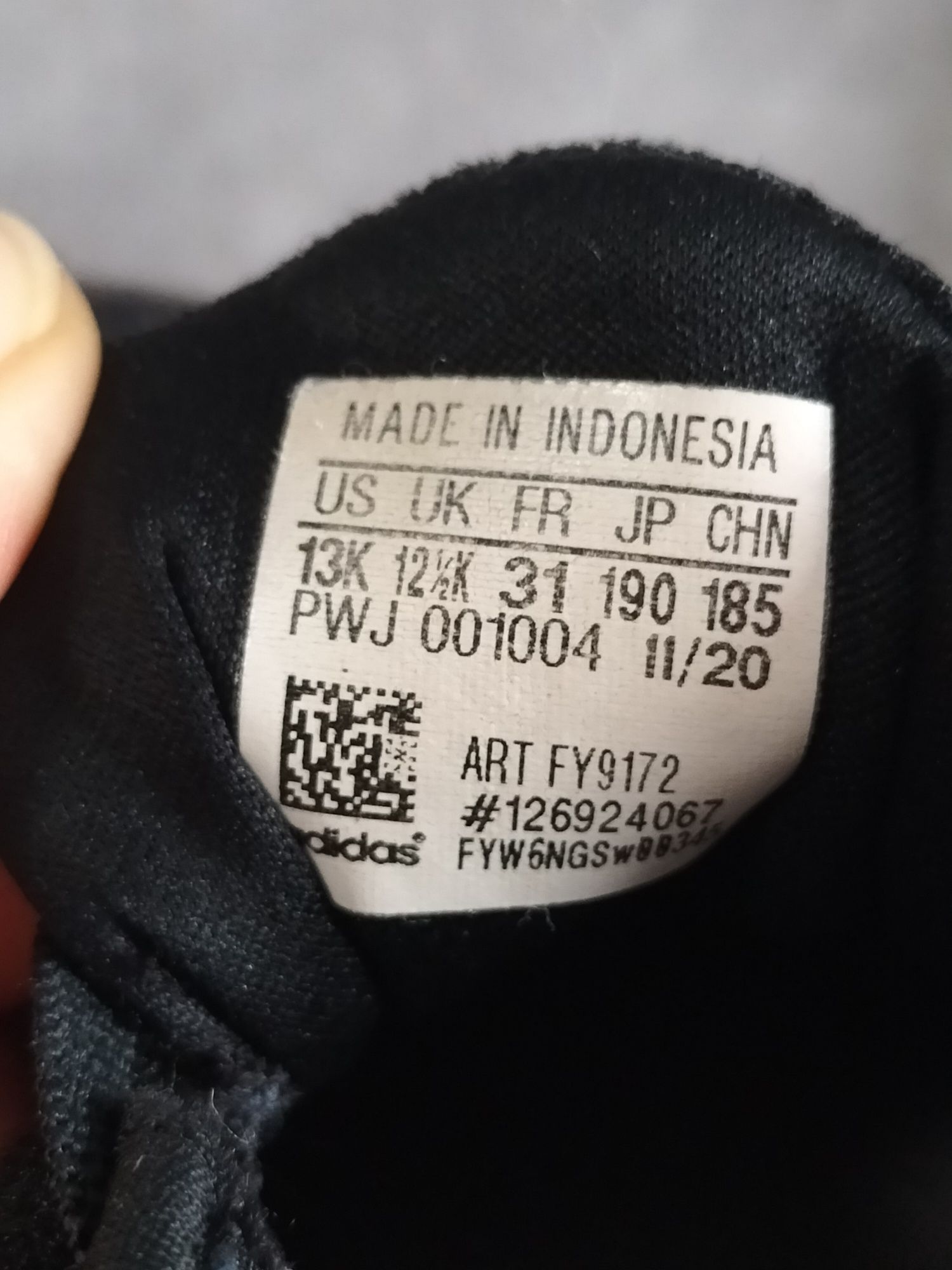 Buty do biegania dla chłopca Adidas Duramo Sl C FY9172 Czarny