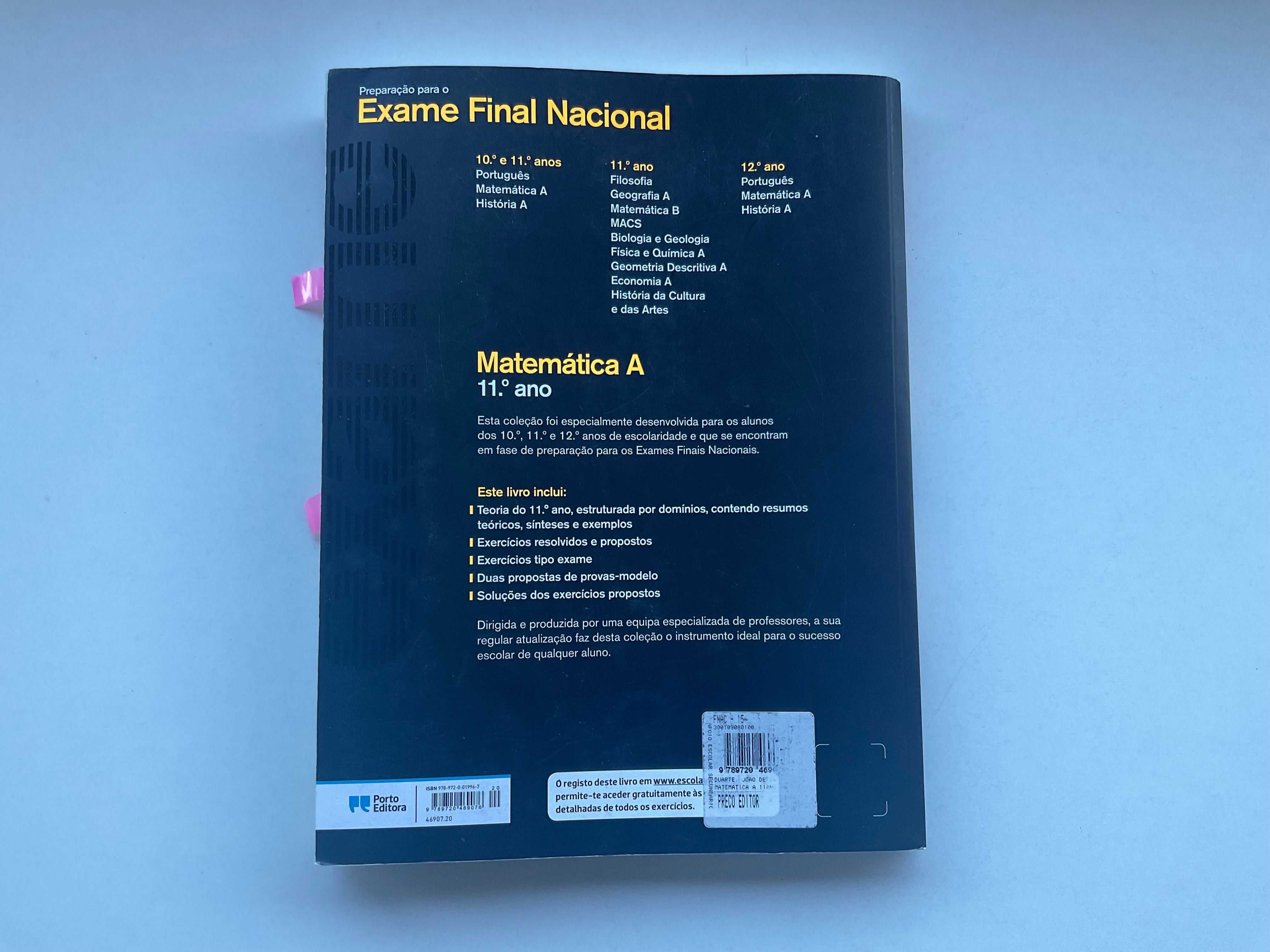 Livro de Preparação para o Exame Final Nacional - Matemática A - 11º