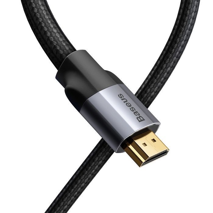 Baseus Enjoyment kabel adapter przewód HDMI 4K60Hz 0.75m ciemnoszary