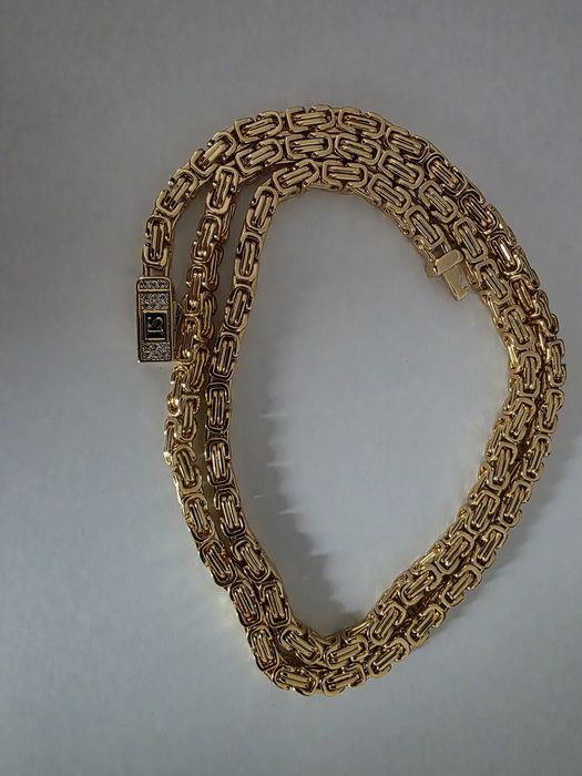 Łańcuch królewski 4mm Złoto Iced Stuff 55cm