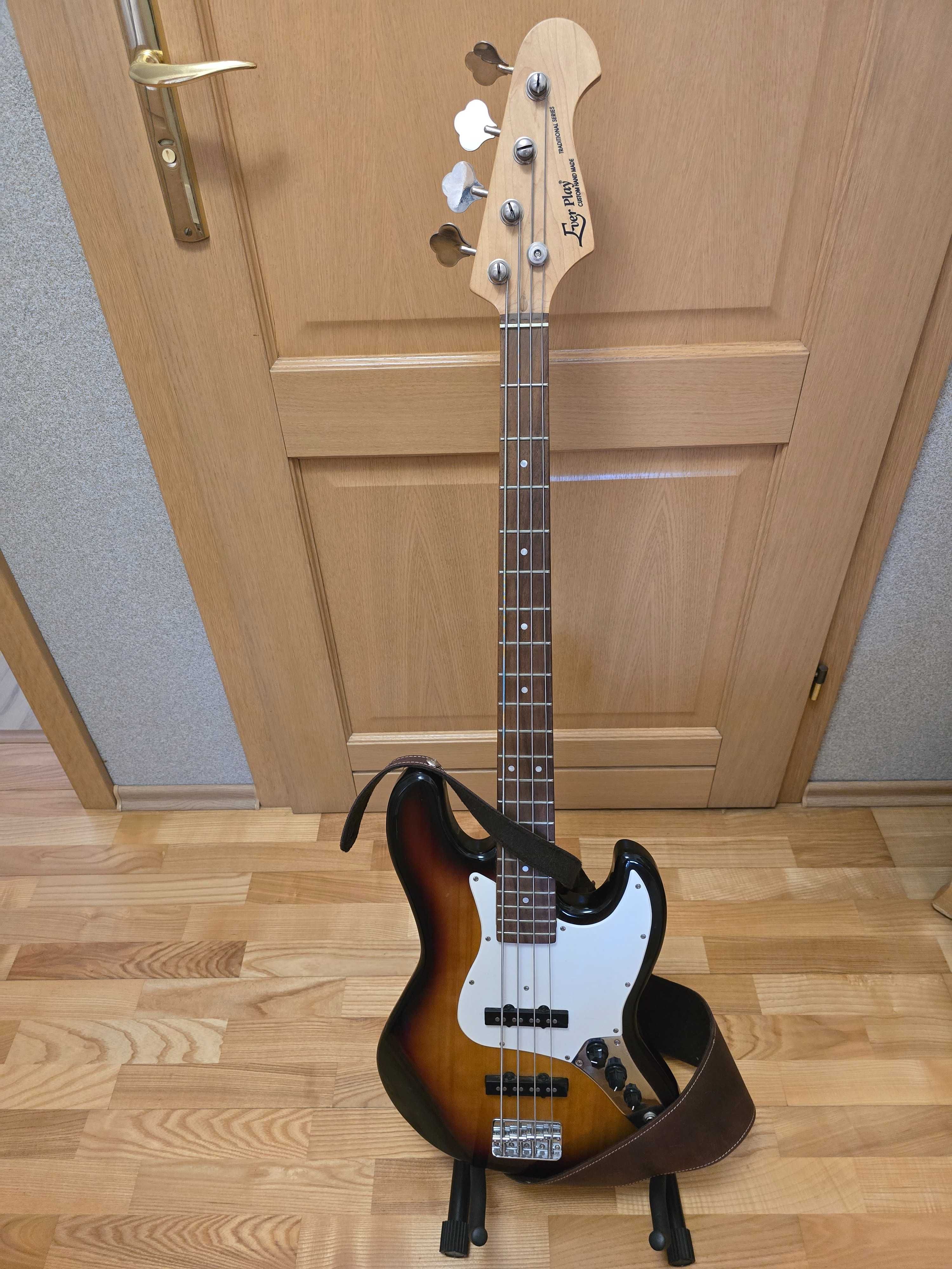 Gitara basowa Ever Play i wzmacniacz Marshall B30, cały zestaw !
