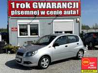 Chevrolet Aveo 1 ROK GWARANCJI W CENIE AUTA, Zamiana, LPG, Klima, 5 Drzwi, Gaz, Fajny