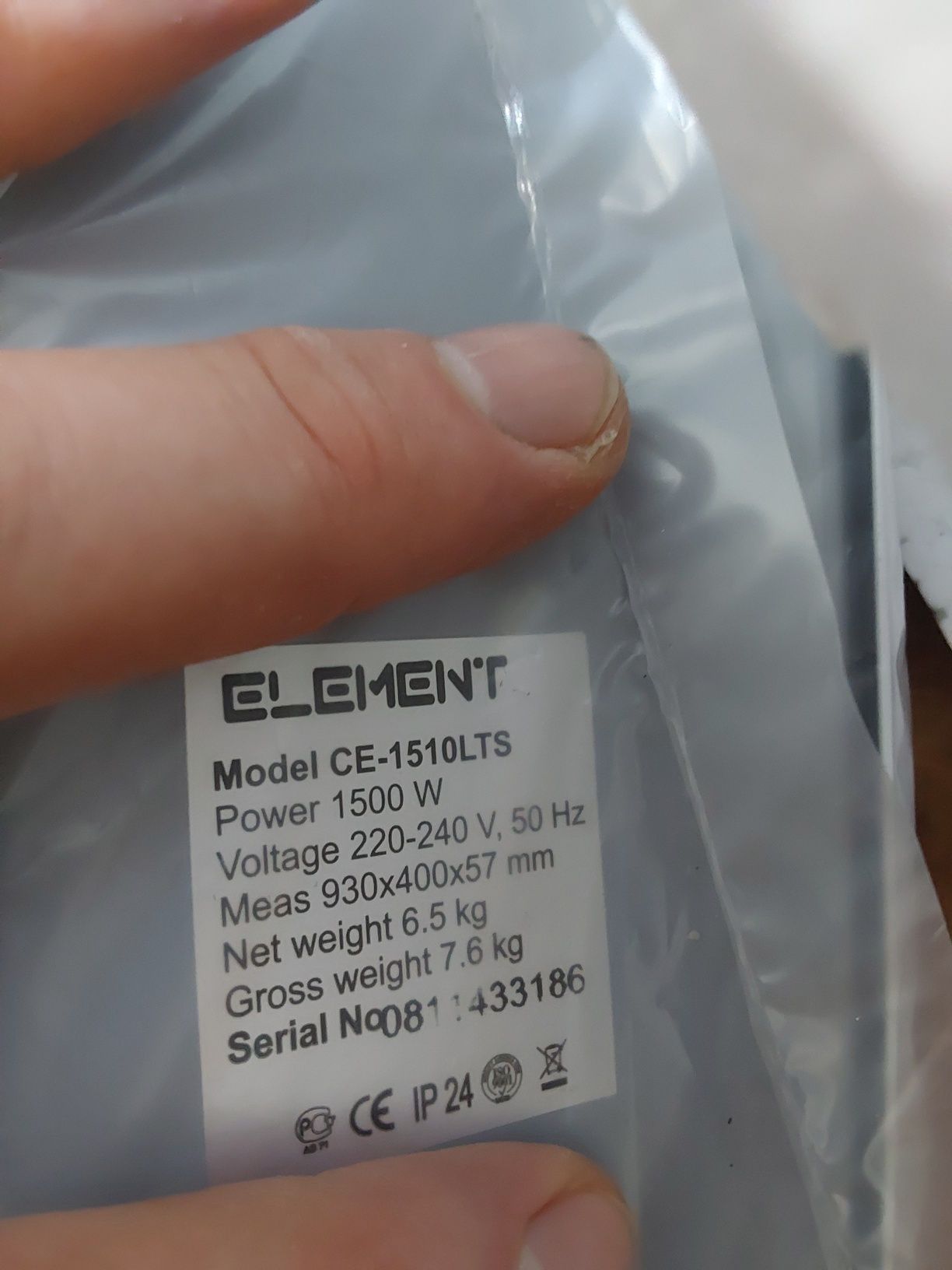 Конвектор Element CE-1510LTS
