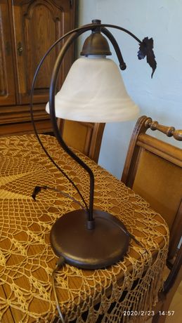 Lampa biurkowa patynowana