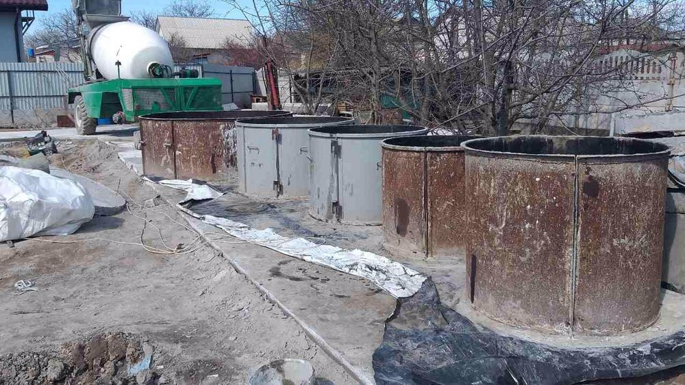 Кольца жб. Доставка, монтаж. Cептик из бетонных колец под ключ