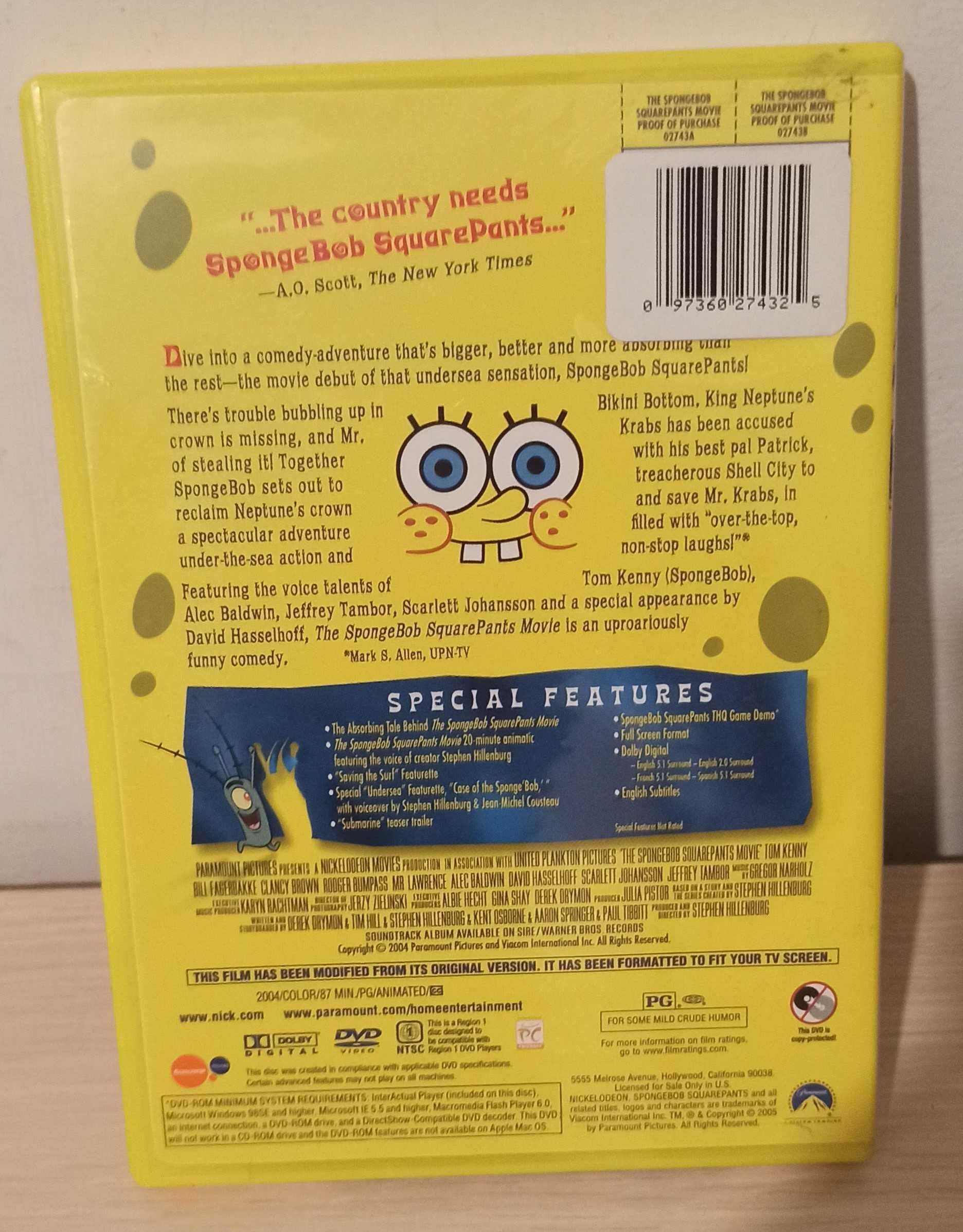 Film "The SpongeBob SquarePants Movie" (ENG,DVD)