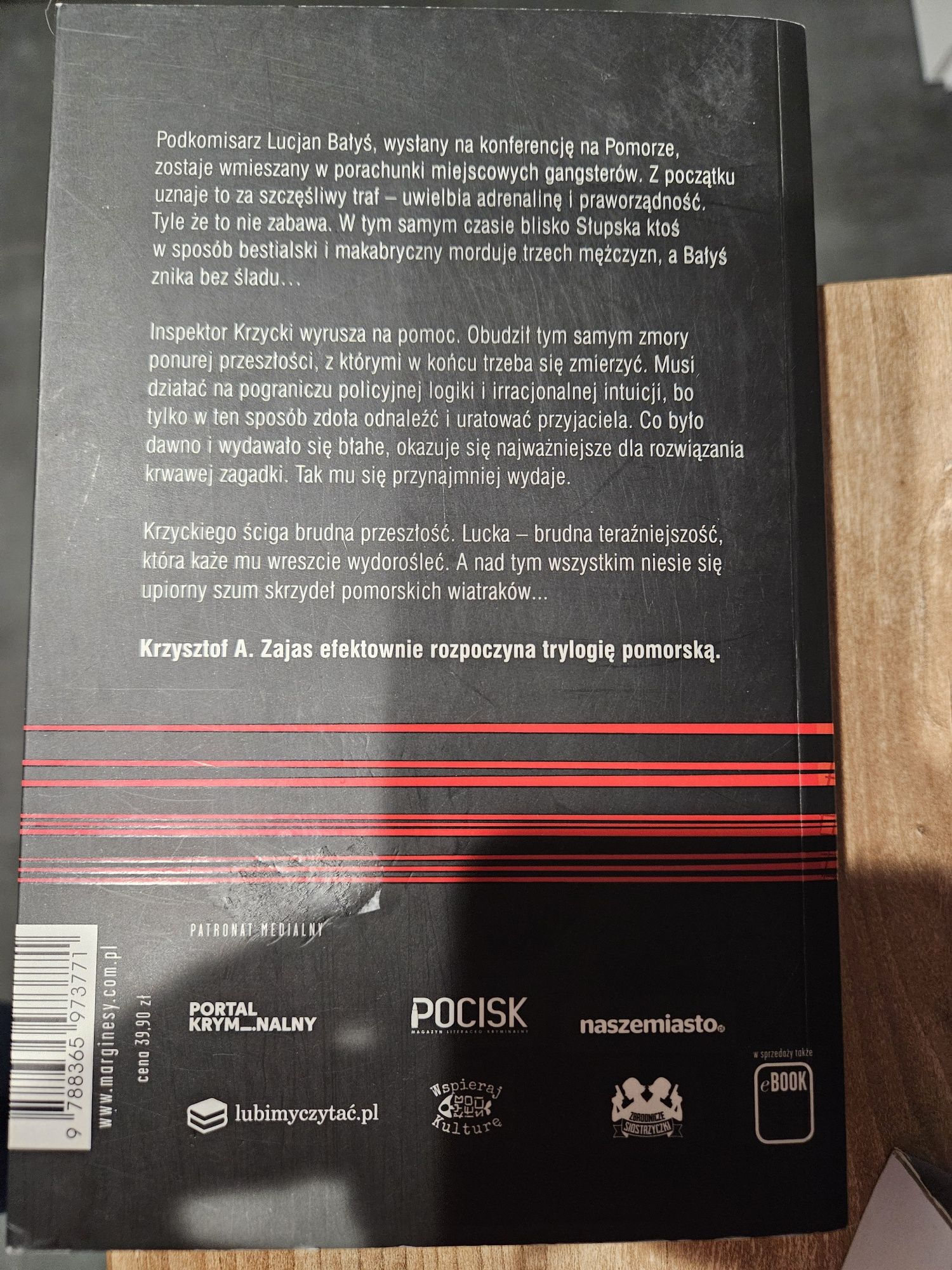 Krzysztof A. Zajas - Wiatraki - Kryminał - Stan BDB