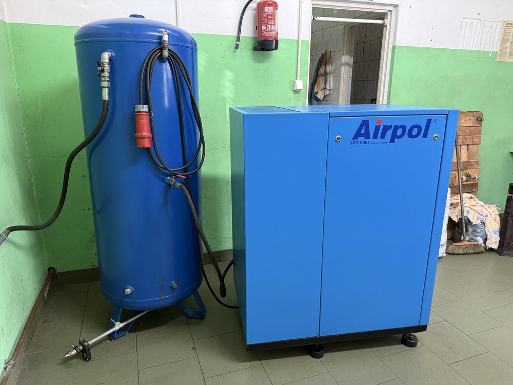 Sprężarka kompresor Airpol 7,5 KW i zbiornik 400 l