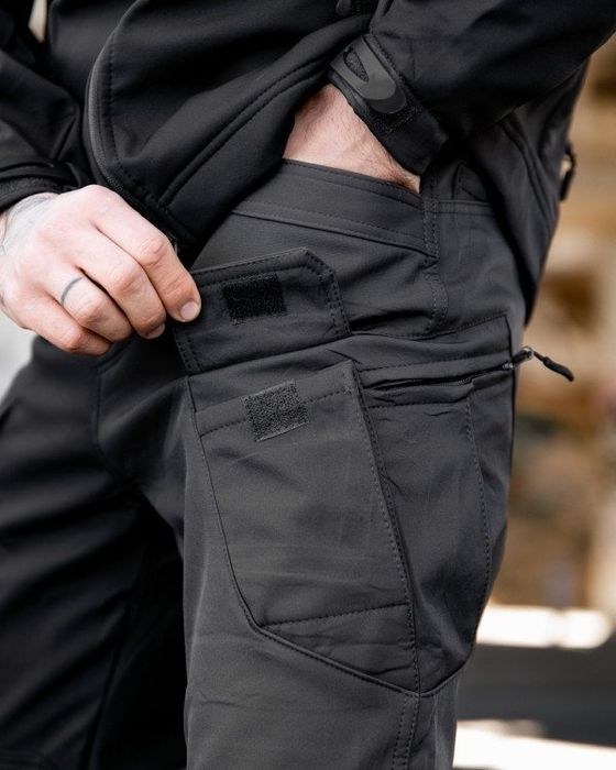 Темно-сірі Softshell міські тактичні штани MAXIMUS  darck grey