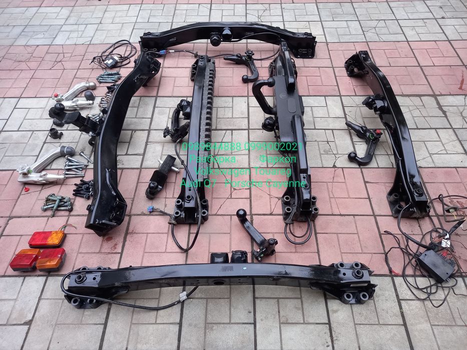 Фаркоп прицепное причепне крюк гак Туарег Кайен Ку7 розетка болти