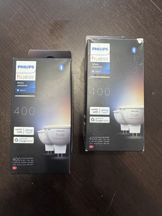 Philips Hue white ambience mr16 4 zarowki gu 5.3 400 lumenow