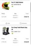 Capacete e Botas de Motocross FOX (Novos)