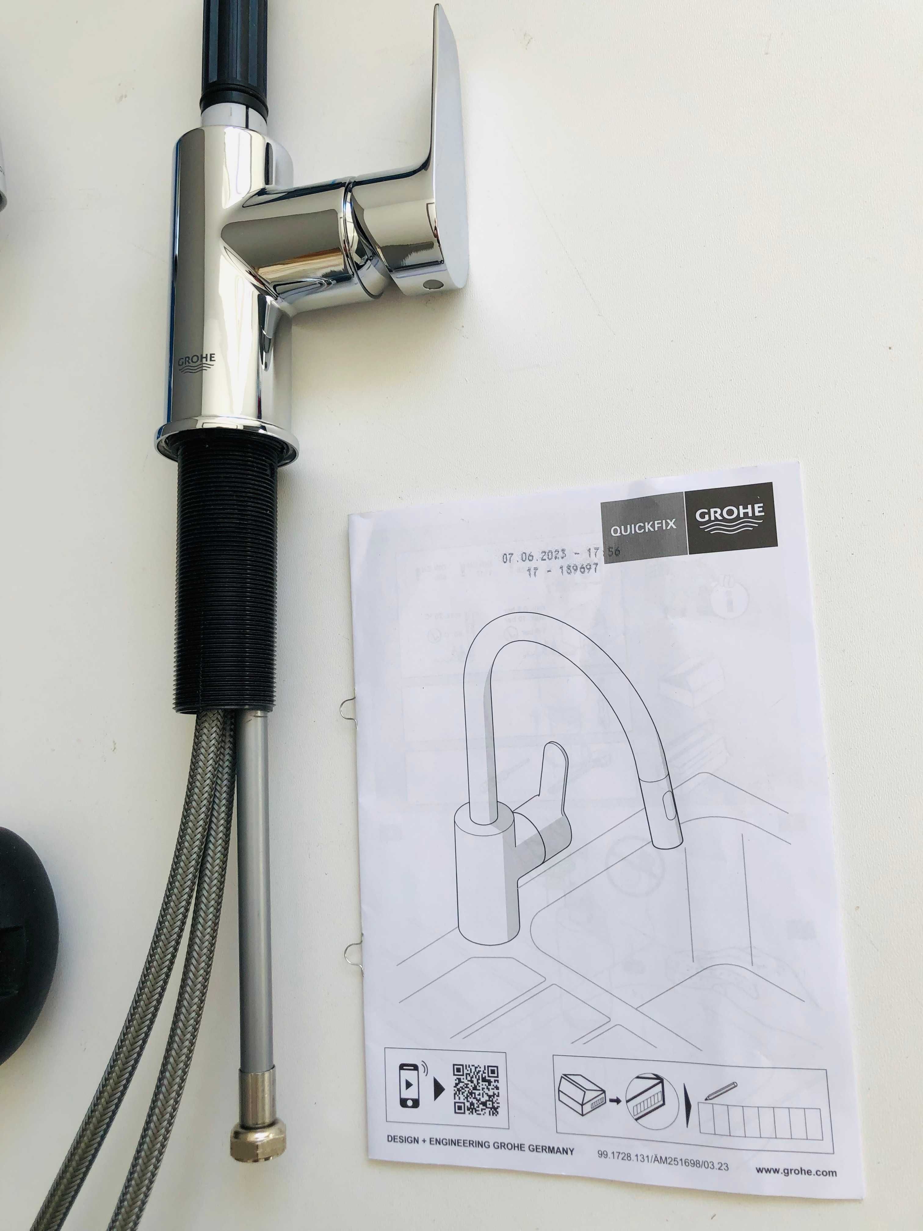 Grohe Start Edge Bateria kuchenna stojąca z wyciąganą wylewką 3055OOOO